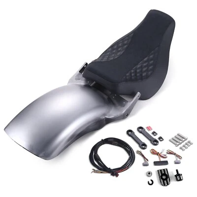 Guardabarros trasero INCA + asiento individual para Softail Low Rider/Street Bob/Fat Bob 2018-2024 Foto 1 de 4