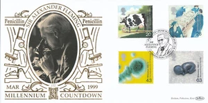 Patients Tale GB 22Ct GOLD Benham FDC Alexander Fleming Paddington 1999 (133589) - Picture 1 of 3