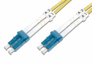 1M OS2 9/125 LC-LC DLX 2.8mm FIBRE OPTIC CABLE - YELLOW - Imagen 1 de 1