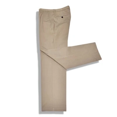 GIORGIO ARMANI Men's Cotton Chino Pants size 48R Beige - Image 1 of 4