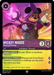 Lorcana COLD FOIL Mickey Mouse - Hechicero descarriado - El primer capítulo # 051 - Imagen 1 de 1