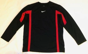 Nike Performance Boys Black/Red Long Sleeve Size L Large Youth 14-16 - Picture 1 of 9