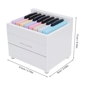 Piano Calendar 2025 Time Date Display Piano Desk Calendar With 27 - Picture 1 of 12