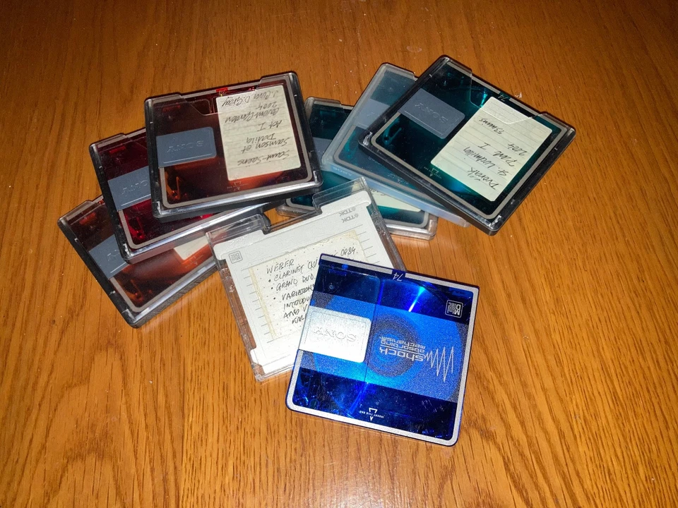 x 7 Sony MD80 Recordable Mini-Discs featuring Classical Performances - Image 1 of 1