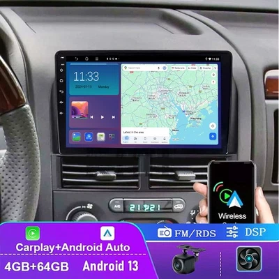 Unidad principal inalámbrica Carplay radio coche Jeep Grand Cherokee 2001-2004 4+64 GB BT Foto 1 de 4