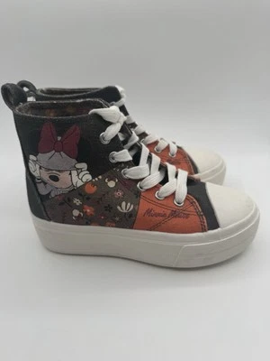 Girls Minnie Mouse  High Top Tennis Shoes Sz 1 ,2,4 Available - Image 1 of 4