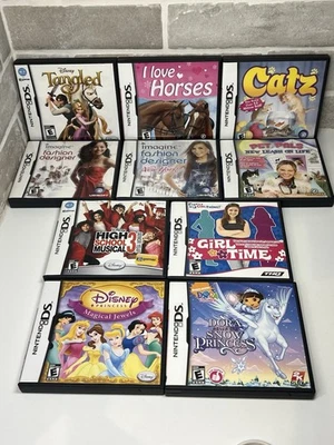 Nintendo DS BUNDLE of 10 Games - Cib- VG - Tangled - Catz - I Love horses - Dora - Image 1 of 4
