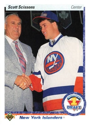 Scott Scissons 1990-91 Upper Deck #357 New York Islanders RC Hockey - Image 1 of 2
