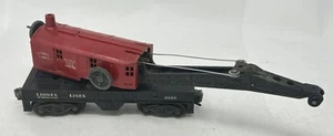 Lionel Postwar #6560 Red Bucyrus Erie Crane Car, Needs TLC - Picture 1 of 5