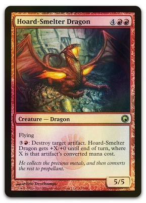 Hoard-Smelter Dragon #93 (Foil) (LP) Scars of Mirrodin SOM Magic MTG - Image 1 of 2