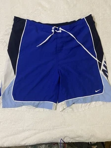 Nike • mens board swim trunks with pockets and liner Blue Size XXL - Picture 1 of 5