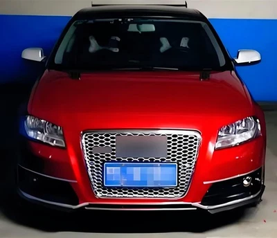 适用于奥迪 A3 S3 RS3 2008 - 2009 2010 - 2011 - 2012 前保险杠格栅 Henycomb 烤架 — 第 1/4 张图片