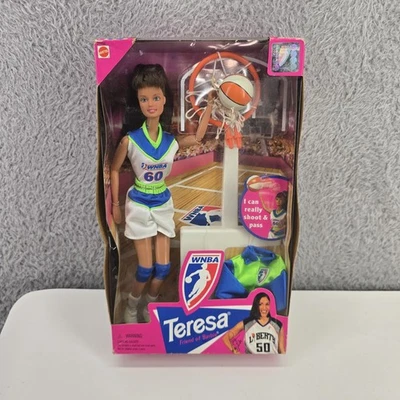 1998 Mattel WNBA Teresa Friend Of Barbie New York Liberty Rebecca Lobo 20350 - Image 1 of 4
