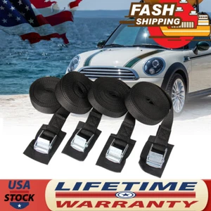 1"x16ft Lashing Straps with Adjustable Cam Buckle Cargo Tie Down Lock Buckle US - Picture 1 of 16