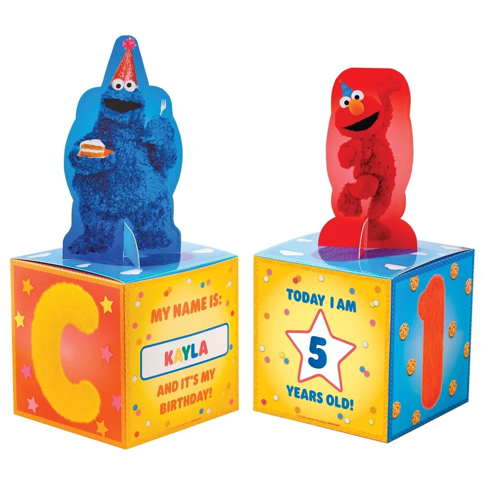 SESAME STREET Everyday CUSTOMIZABLE TABLE CENTERPIECE KIT (1) ~ 1st Party Elmo - Image 1 of 1