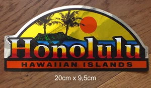 Sticker Aufkleber Honolulu Hawaii Hawaiian Islands USA Kine Kards 80er Jahre - Picture 1 of 2