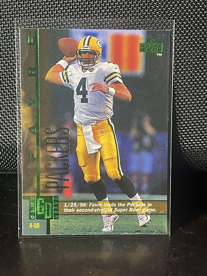 1998 Upper Deck Game Dated Brett Favre GREEN BAY PACKERS TEAM card #51 - Image 1 of 2