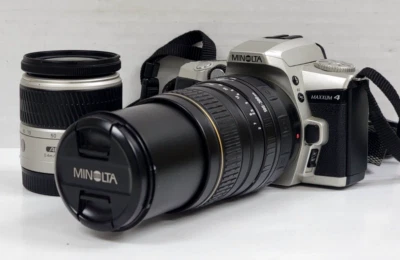 Minolta Maxxum 4 Camera / AF Zoom 28-80mm / Quantaray AF 100-300mm Lens (MINT) - Image 1 of 4