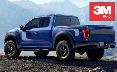 Double Hockey Stripe 3M Vinyl Sticker Decal Graphic 2015 2016 2017 Ford F-150 - Image 1 of 4