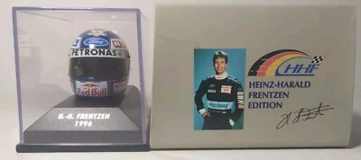 MINICHAMPS 1/8 HH HEINZ HARALD FRENTZEN 1996 DRIVERS HELMET F1 CASED MODEL - Image 1 of 4