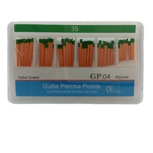 5Box Dental Root Canal Endodontic Treatment Gutta Percha Points Taper .04 35# - Picture 1 of 6
