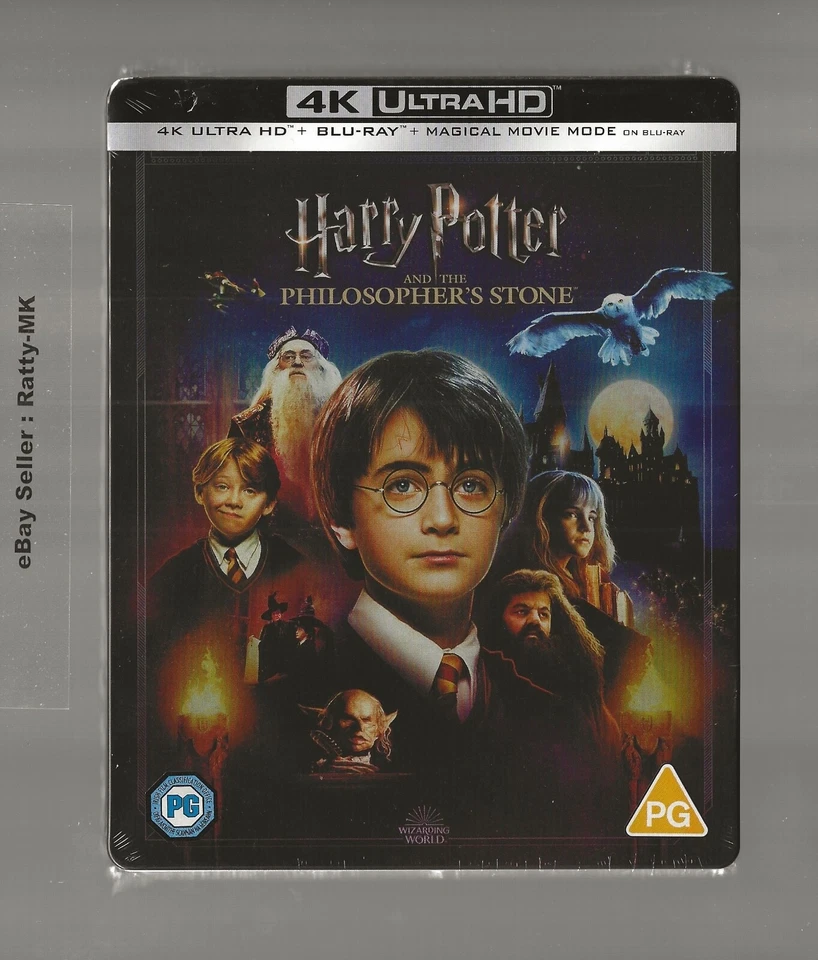 Harry Potter and The Philosophers Stone 4k UHD Steelbook/ Worldwide