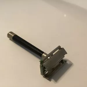 Navaja de seguridad vintage Schick Krona Silver Tip años 60, ¡bonita! - Imagen 1 de 8