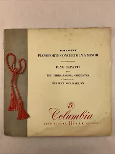 Dinu Lipatti Philharmonia Karajan Schumann pianoforte Conc in A Minor vinyl 1001 - Picture 1 of 7