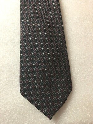 Corbata Christian Dior Para Hombre 4" Verdadero Vintage Azul Marino Rojo Blanco Diagonal Retro Foto 1 de 4