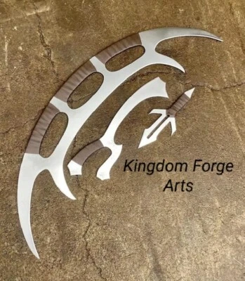 Juego de armas Klingon réplica de acero. Bat'leth, Mek'leth, metal tamaño real Star Trek Foto 1 de 3