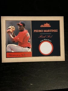 Pedro MARTINEZ 2004 Fleer Showcase Grace Jersey Relic #SG-PM 48/75 Red Sox HOFer - Picture 1 of 2