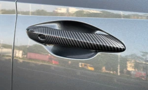 Carbon Fiber Door Handle With Keyless Cover Trim For 2022 Hyundai Tucson 5pcs - Picture 1 of 3