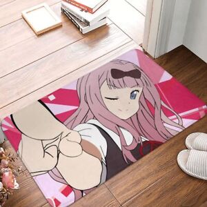 Kaguya sama Love Is War Non-slip Doormat Bath Mat Fujiwara Chika Hallway Carpet