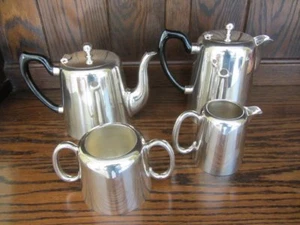 ART DECO silver 1930's LEWIS, ROSE & Co 4 piece  TEA SET SHEFFIELD  - Picture 1 of 11