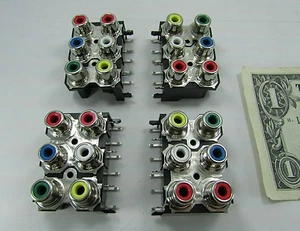 Board Mount 6 Position RCA Female Jacks Audio Video Connector Socket TV Stereo - Picture 1 of 9