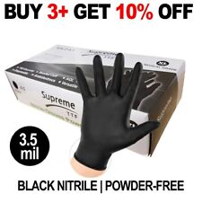 Extra Strong Black Nitrile Powder & Latex Free Disposable Gloves Tattoo Mechanic