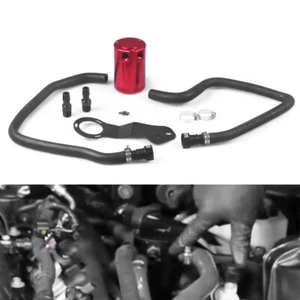 Red Aluminium PCV Baffled Oil Catch Can Tank Fit For 2016+ Chevrolet Camaro SS - Bild 1 von 8