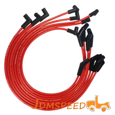 Провода свечи зажигания с красным спиральным сердечником конец 45 градусов для Chevy 396-427-454-502 - Изображение 1 из 4