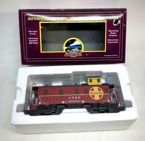 MTH Premier ATSF Santa Fe Steel Caboose 20-91018 O Scale Train beleuchtet funktioniert - Bild 1 von 17