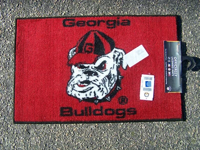 FANMATS LICENSED COLLEGIATE GEORGIA BULLDOGS BATH WELCOME DOOR RUG MAT NOS - Image 1 of 2