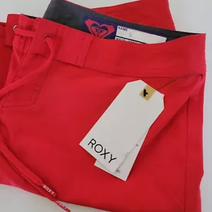 Roxy Junior's Size XS Red Surf Board Shorts Newport Beach Pocket Drawstring - Picture 1 of 9