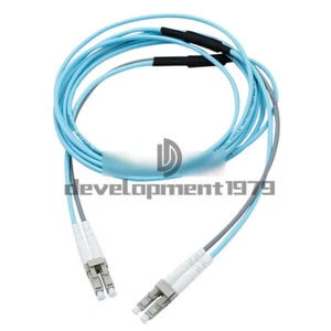 10G OM3 Armored Cable Fiber Patch Cord LC to LC 3.0mm MM 50/125 Duplex 15M - Picture 1 of 9