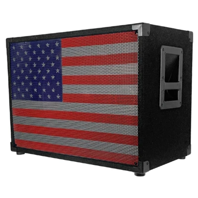 SA-115 - Gabinete de altavoz para bajo 1x15 con rejilla intercambiable bandera de EE. UU. Foto 1 de 4