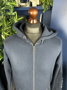 Tommy Hilfiger Small Hoodie Hooded Full Zip Blue Men’s Arm Logo - Picture 1 of 5
