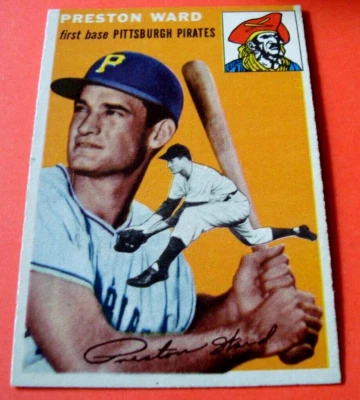 1954 TOPPS #72 PRESTON WARD  ex/nm or better  PITTSBURGH  PIRATES no creases - Image 1 of 3