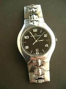 MAURICE LACROIX SIRAS SA1017 LUXURY SWISS WATCH, MEN´S, ST-ST, DATE, QUARTZ, BOX - Imagen 1 de 9