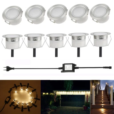 10 x projecteurs encastrés de terrasses à DEL projecteurs de sol terrasse projecteurs encastrés au sol spot - Photo 1/4