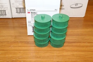 (10) 3M Automotive Scotch-Brite 2" Roloc Ceramic Bristle Disc Brush Coarse Green - Picture 1 of 4