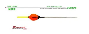 VINCENT cod.00328 NICO Starlite Ø4.5mm + boccola - anellino inox - deriva inox - Imagen 1 de 1