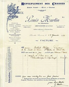 Dépt 41 - Lamotte-Beuvron - Rare Repeuplement des Chasses - Gibier Vivant - 1935 - Picture 1 of 1